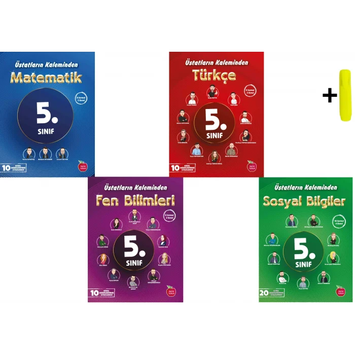 Newton 5.Sınıf Matematik Fen Türkçe Sosyal Üstatların Kaleminden Deneme Seti Yeni