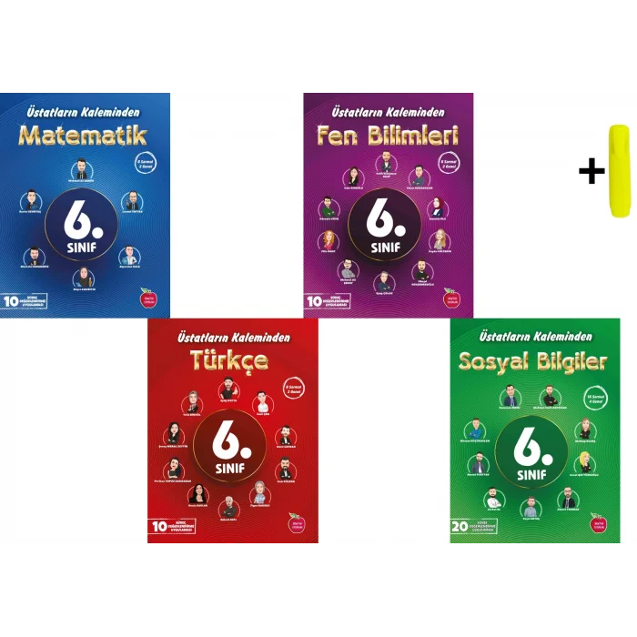 Newton 6.Sınıf Matematik Fen Türkçe Sosyal Üstatların Kaleminden Deneme Seti Yeni