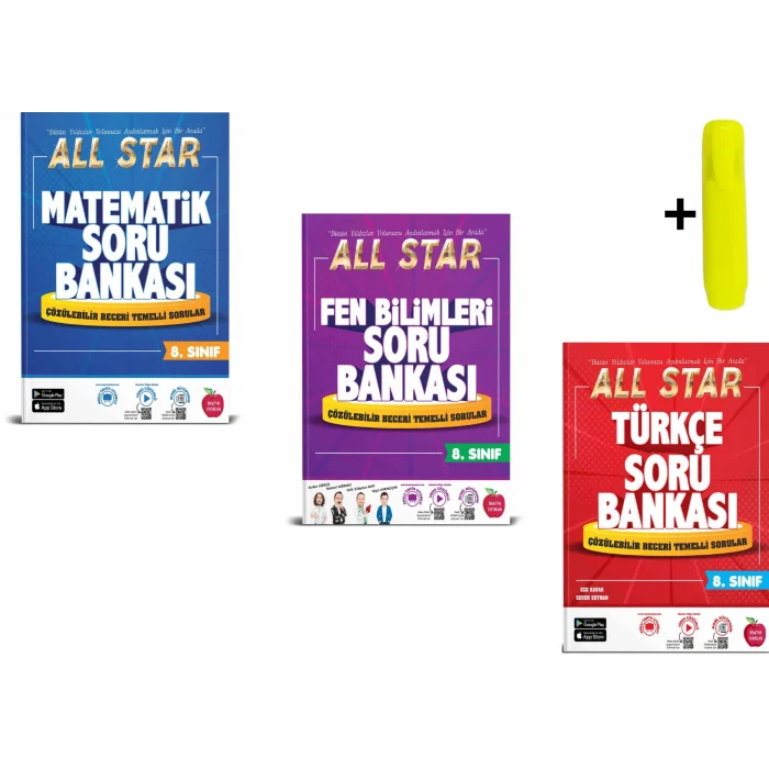 Newton 8.Sınıf Matematik Fen Türkçe Soru Bankası Seti