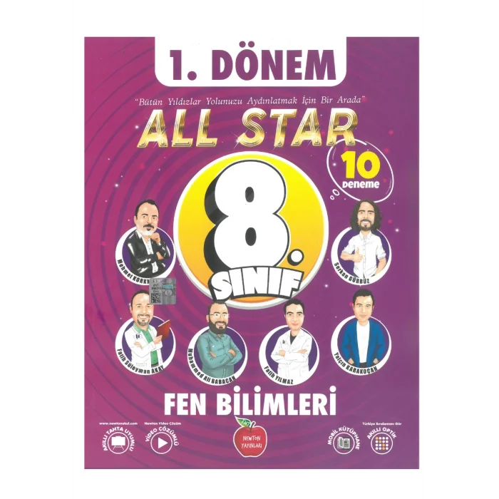 Newton Yayınları LGS Fen Bilimleri 1.Dönem 10 Deneme Sınavı