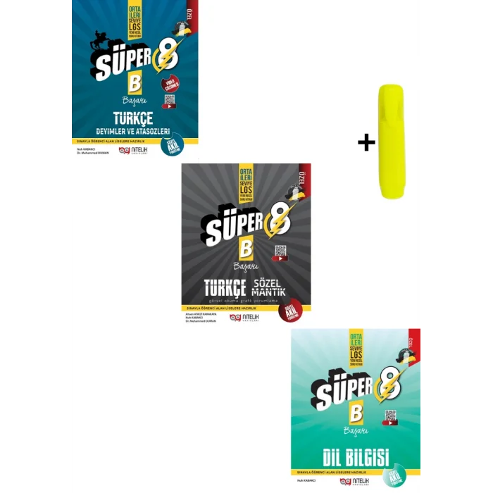 Nitelik 8. Sınıf Deyimler Atasözleri Sözel Mantık Dil Bilgisi Soru Kitabı Seti Yeni