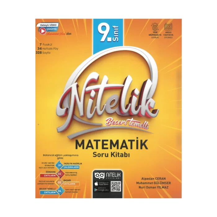 Nitelik 9.sınıf Matematik Soru Kitabı Beceri Temelli *yeni*