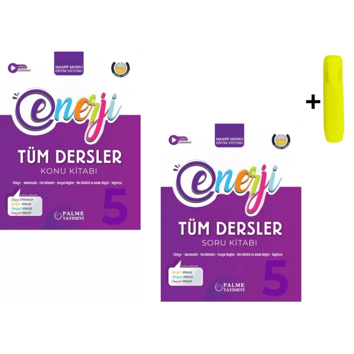 Palme 5. Sınıf Tüm Dersler Enerji Konu Ve Soru Kitabı Seti Yeni