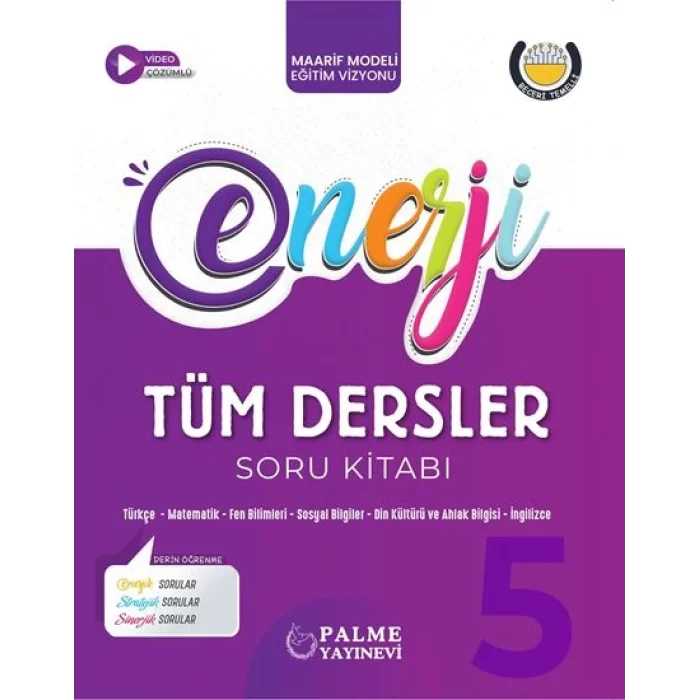 Palme 5. Sınıf Tüm Dersler Enerji Soru Kitabı Çözümlü Yeni