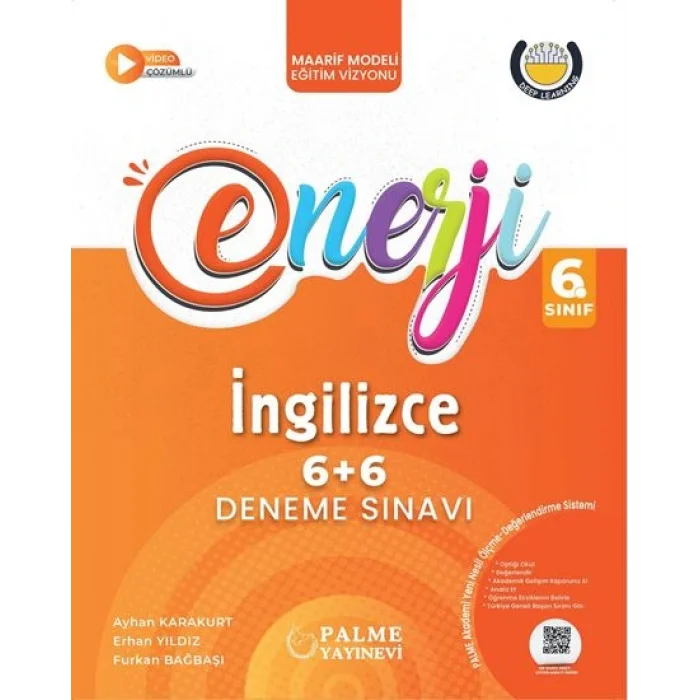 Palme 6.Sınıf Enerji 6+6 İngilizce Deneme Sınavı Yeni