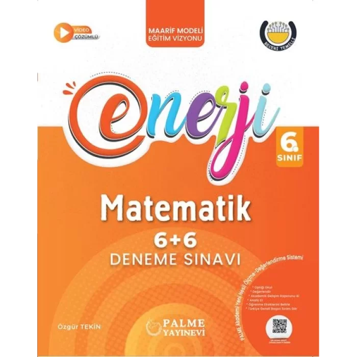 Palme 6.Sınıf Enerji 6+6 Matematik Deneme Sınavı Yeni