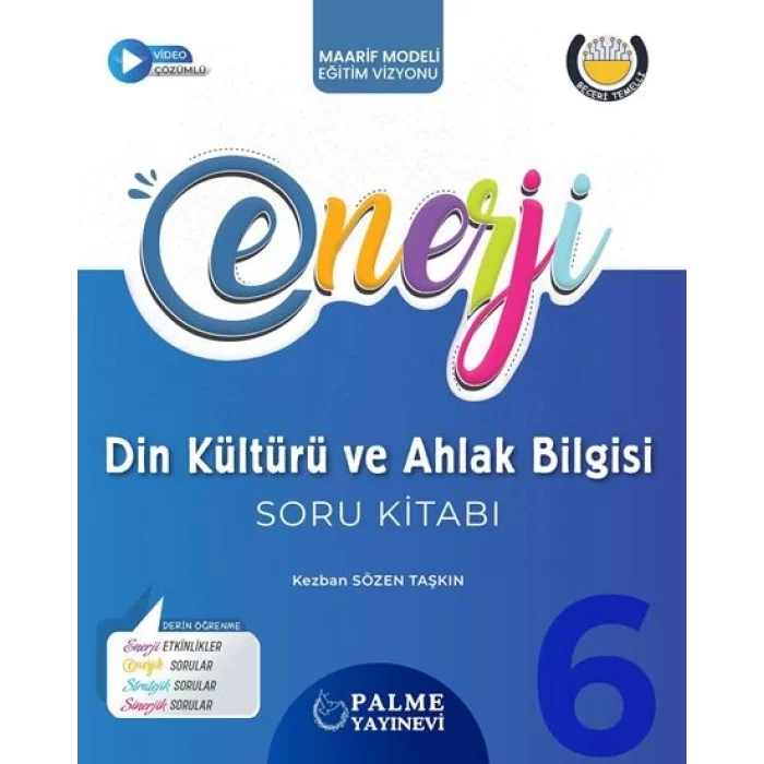 Palme 6.Sınıf Enerji Din Kültürü ve Ahlak Bilgisi Soru Kitabı Yeni