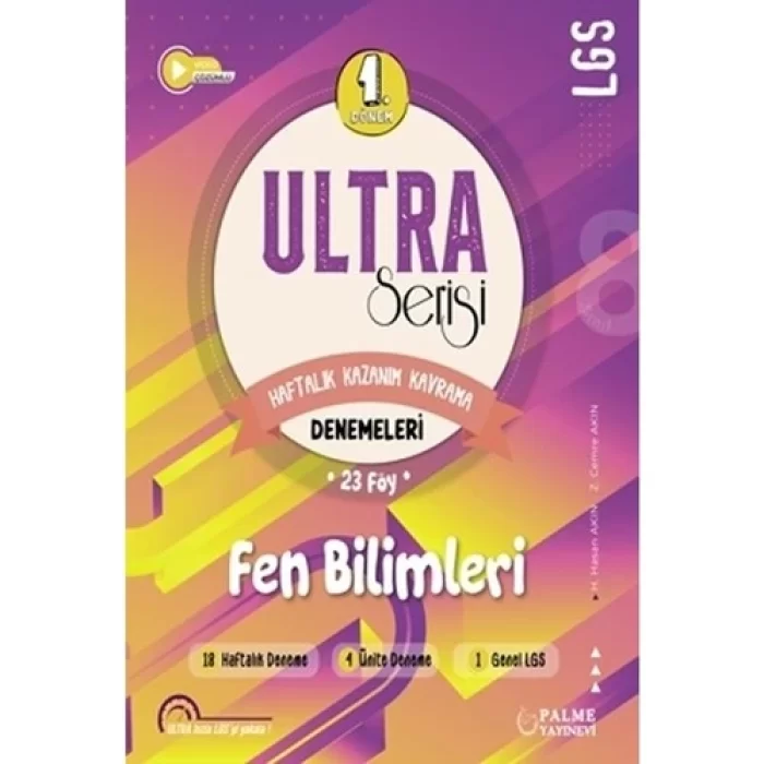 Palme 8.sınıf Ultra Fen Bilimleri Denemeleri (1.dönem)