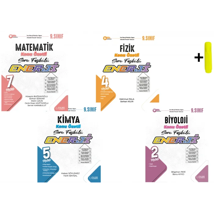 Palme 9. Sınıf Matematik Fizik Kimya Biyoloji Enerji Konu Özetli Soru Fasikülü