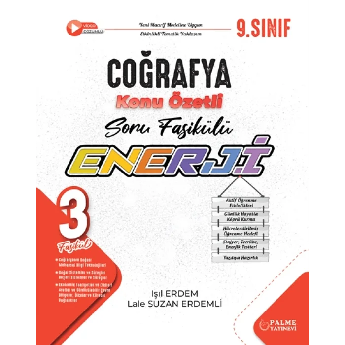 Palme 9 Enerji Coğrafya Konu Özetli Soru Fasükülleri 3 Fasükül
