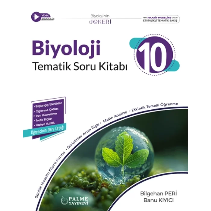 Palme Yayıncılık 10. Sınıf Joker Biyoloji Soru Kitabı