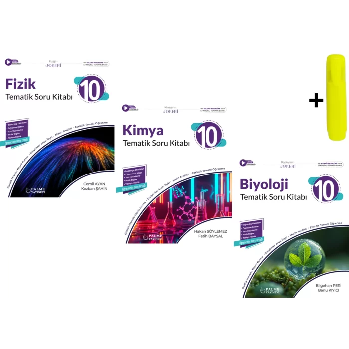Palme Yayıncılık 10. Sınıf Joker Fizik Kimya Biyoloji Soru Kitabı Yeni