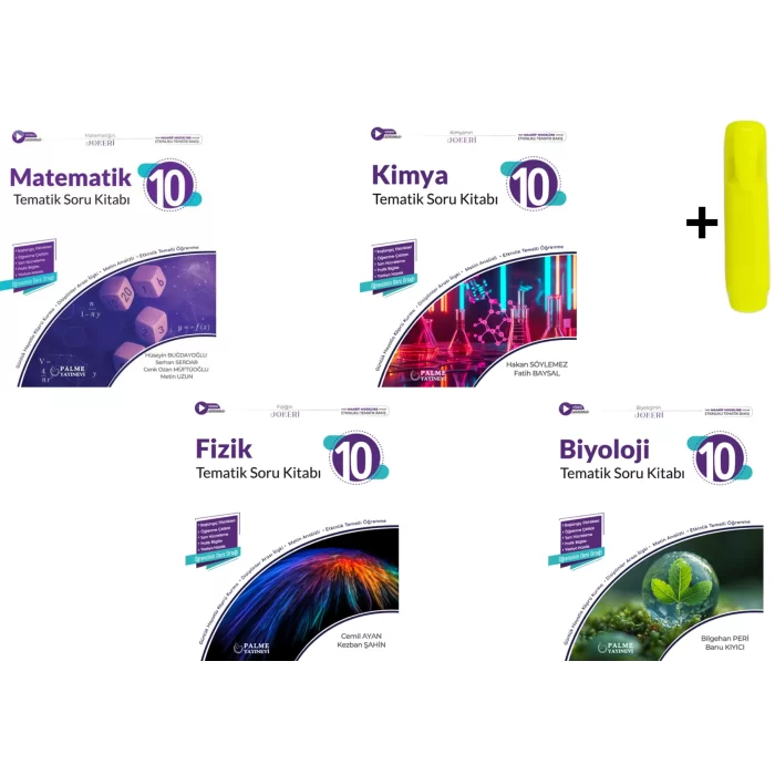 Palme Yayıncılık 10. Sınıf Joker Matematik Fizik Kimya Biyoloji Soru Kitabı Yeni