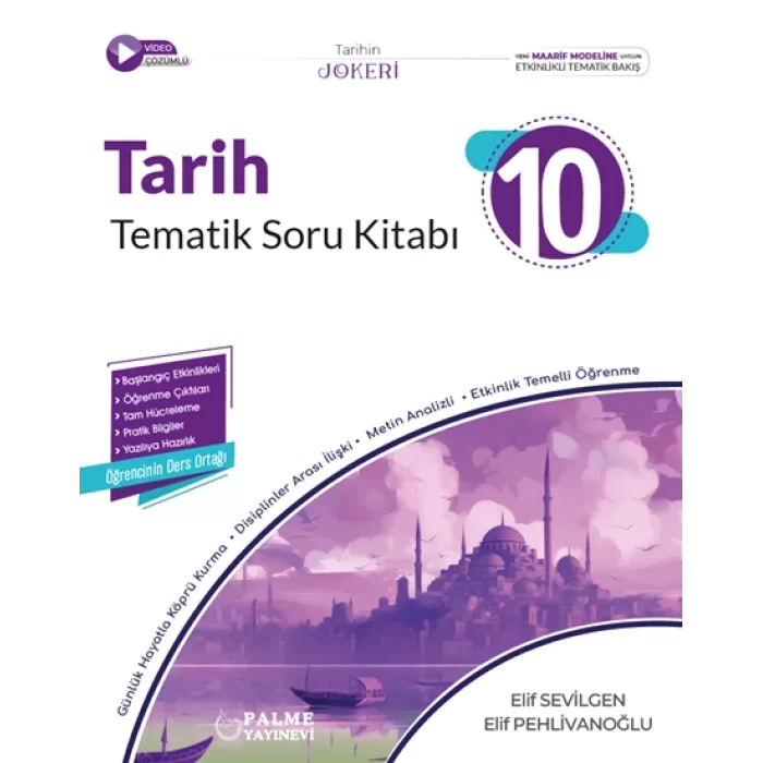 Palme Yayıncılık 10. Sınıf Joker Tarih Soru Kitabı
