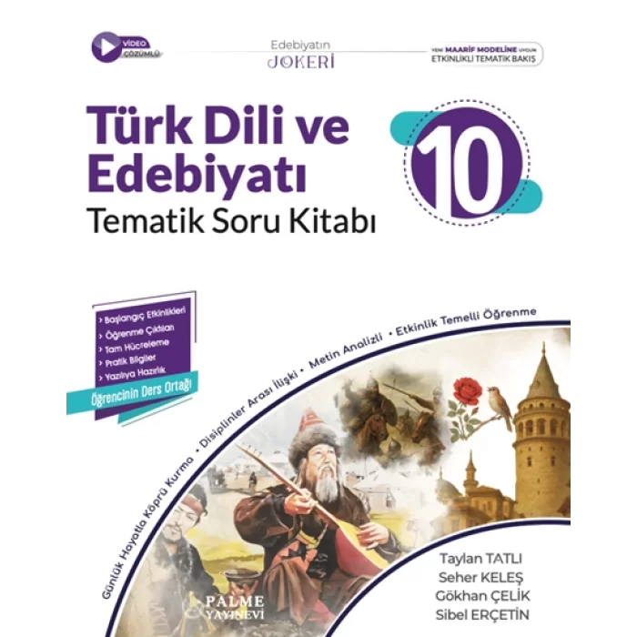 Palme Yayıncılık 10. Sınıf Joker Türk Dili ve Edebiyatı Soru Kitabı