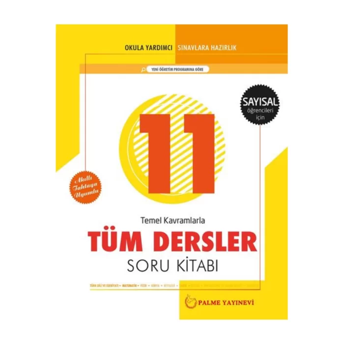 Palme Yayıncılık 11. Sınıf Tüm Dersler Soru Kitabı Sayısal Yeni