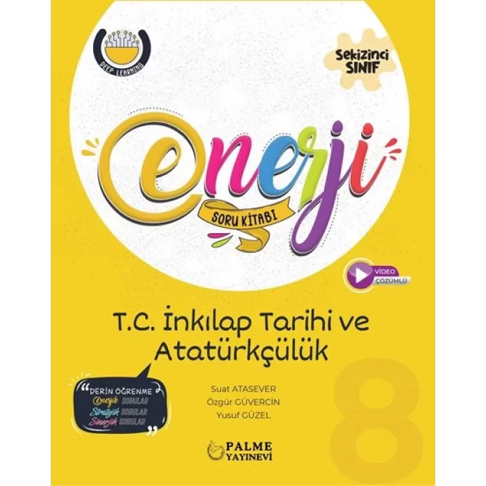 Palme Yayıncılık 8. Sınıf İnkilap Tarihi ve Atatürkçülük Enerji Soru Bankası Yeni