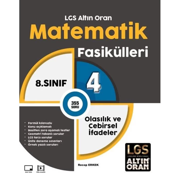 Palme Yayıncılık 8. Sınıf LGS Altın Oran Matematik Fasikülleri