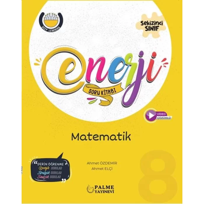 Palme Yayıncılık 8. Sınıf Matematik Enerji Soru Kitabı Yeni