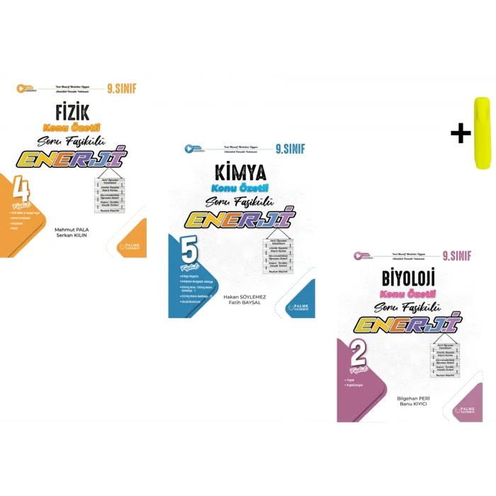 Palme Yayıncılık 9. Sınıf Fizik Kimya Biyoloji Enerji Konu Özetli Soru Fasikülü