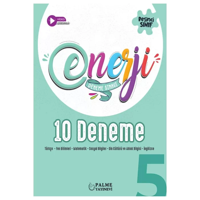 Palme Yayınevi 5. Sınıf Enerji Tüm Dersler 10 Deneme Sınavı