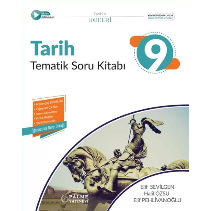 Palme Yayınevi 9. Sınıf Joker Tarih Soru Kitabı Tematik Yeni