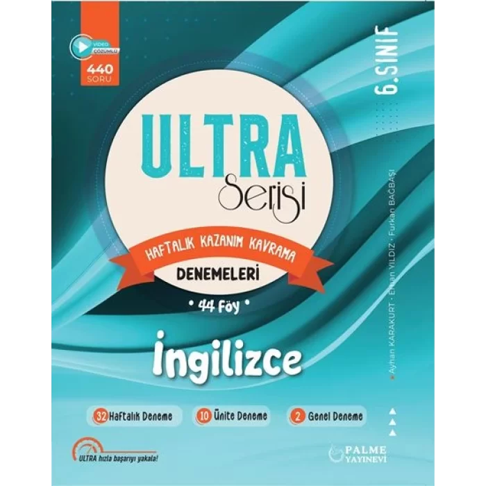 Palme Yayınları Ultra Serisi 6.Sınıf İngilizce Denemeleri (Haftalık Kazanım Kavrama) 42 Föy