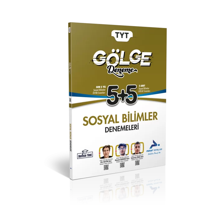 Paraf Yayınları TYT Sosyal Bilimler Gölge Deneme