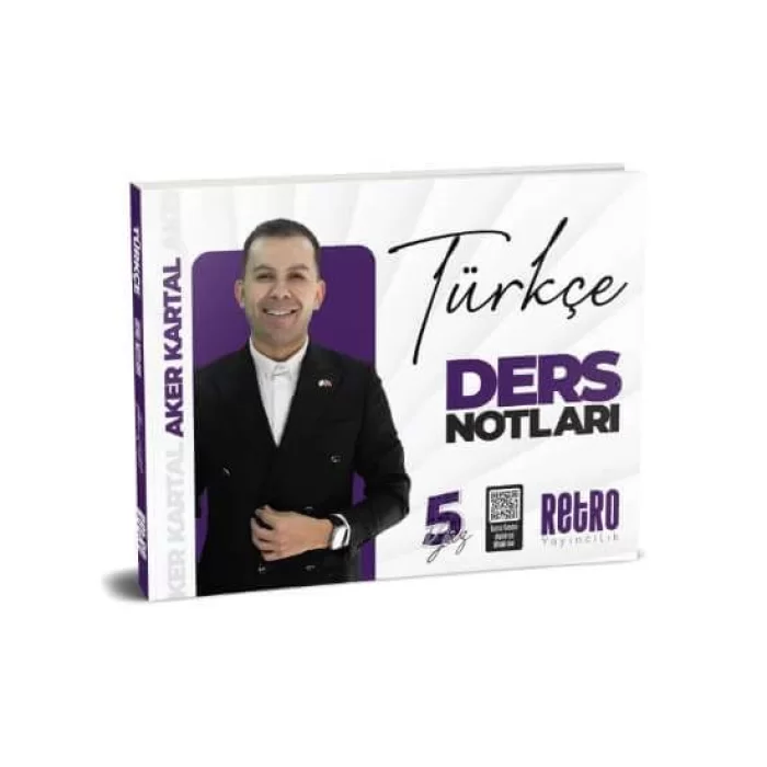 Retro Yayıncılık 2025 KPSS YKS DGS Genel Yetenek 5yüz Türkçe Ders Notu - Aker Kartal