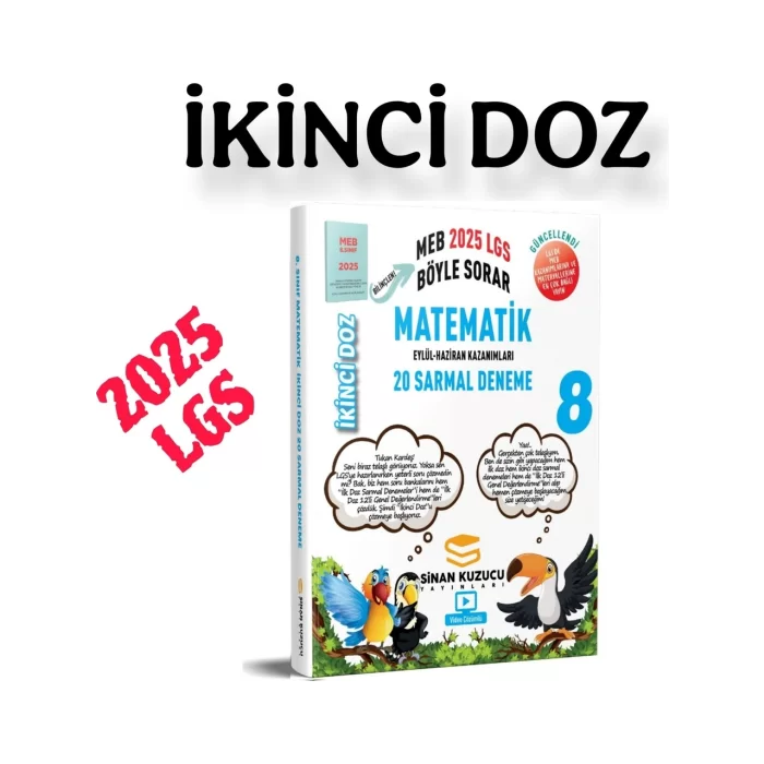 Sinan Kuzucu 2025 Lgs İkinci Doz Matematik 20 Deneme