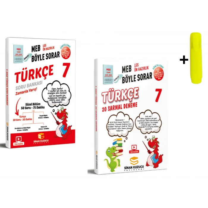 Sinan Kuzucu 7. Sınıf Türkçe Soru Bankası ve Deneme Yeni