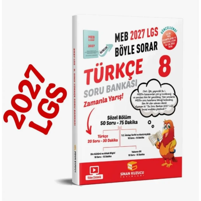 Sinan Kuzucu 8. Sınıf 2027 Lgs Meb Böyle Sorar Türkçe Soru Bankası Video Çözümlü