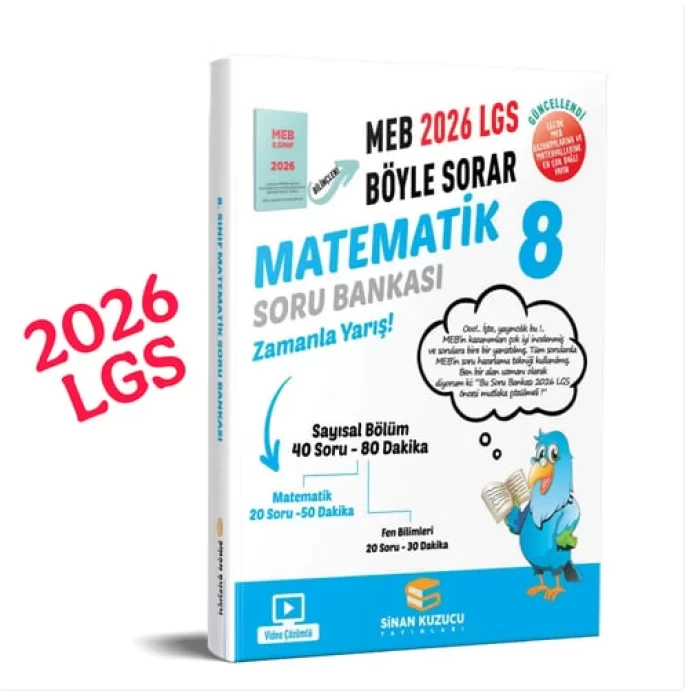 Sinan Kuzucu 8. Sınıf Matematik Soru Bankası 2026