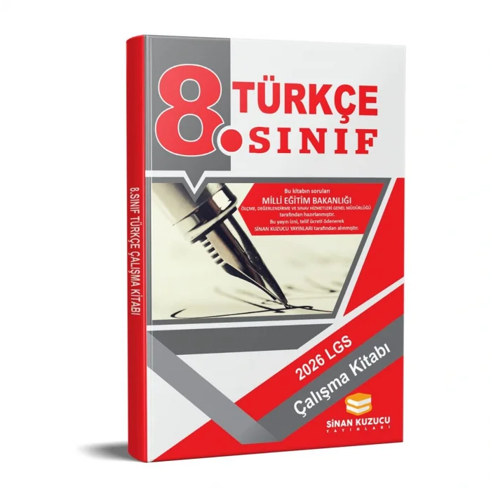 Sinan Kuzucu 8. Sınıf Türkçe Çalışma Kitabı 2026 Özel Baskı