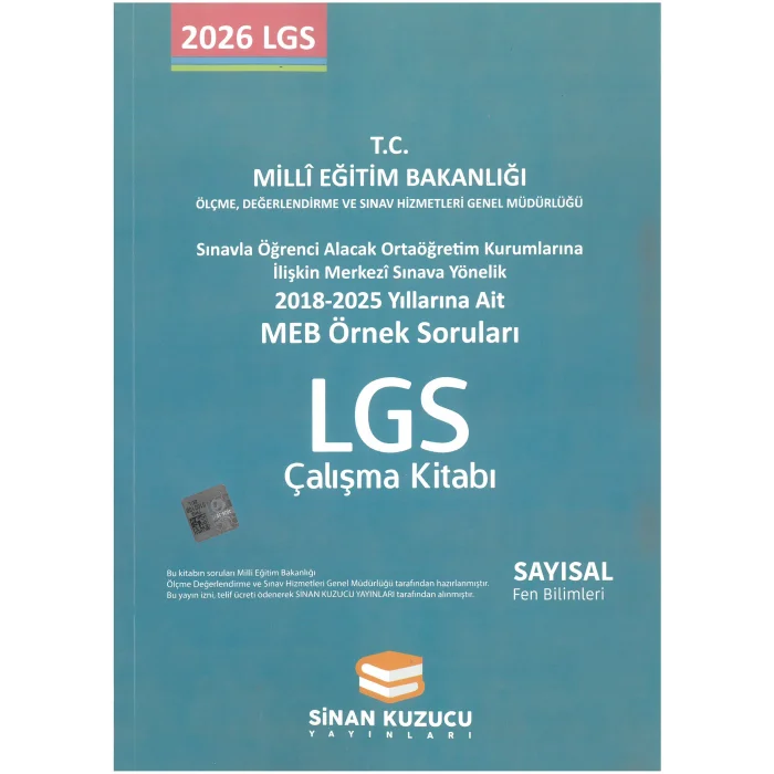 Sinan Kuzucu Meb Örnek Soruları Fen Bilimleri Çalışma Kitabı Yeni