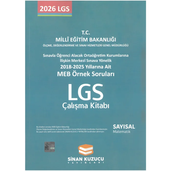 Sinan Kuzucu Meb Örnek Soruları Matematik Çalışma Kitabı Yeni