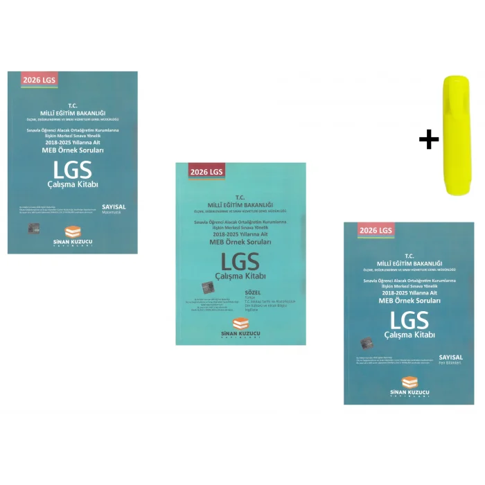 Sinan Kuzucu Meb Örnek Soruları Tüm Dersler Çalışma Kitabı Seti Yeni
