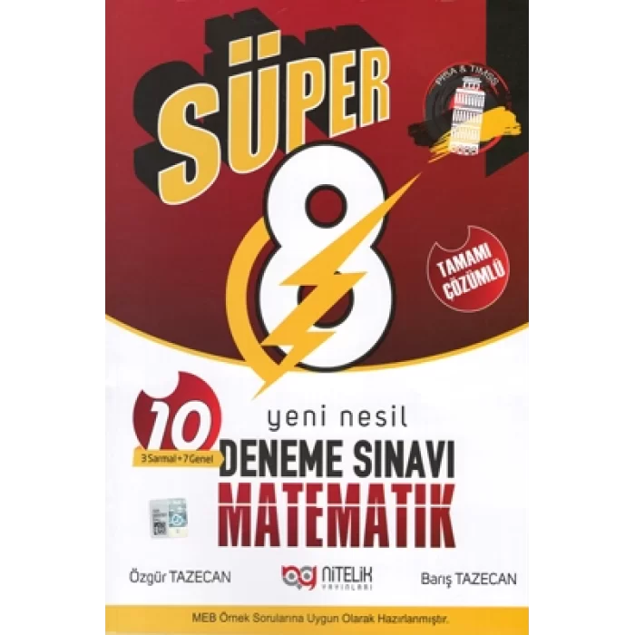 Süper 8. Sınıf Tüm Dersler Yeni Nesil Deneme Sınavı Seti 5 Kitap (MFTİİ)