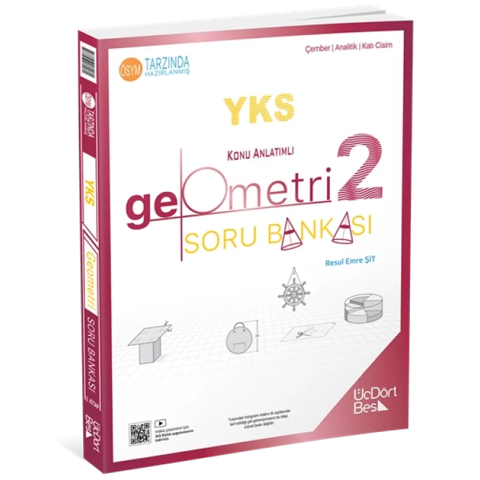 ÜçDörtBeş Yayınları 345 TYT – AYT Geometri 2. Kitap Soru Bankası