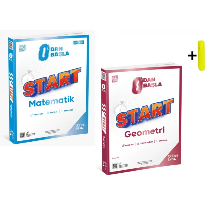 ÜçDörtBeş Yayınları START Matematik Ve Geometri 0dan Başla