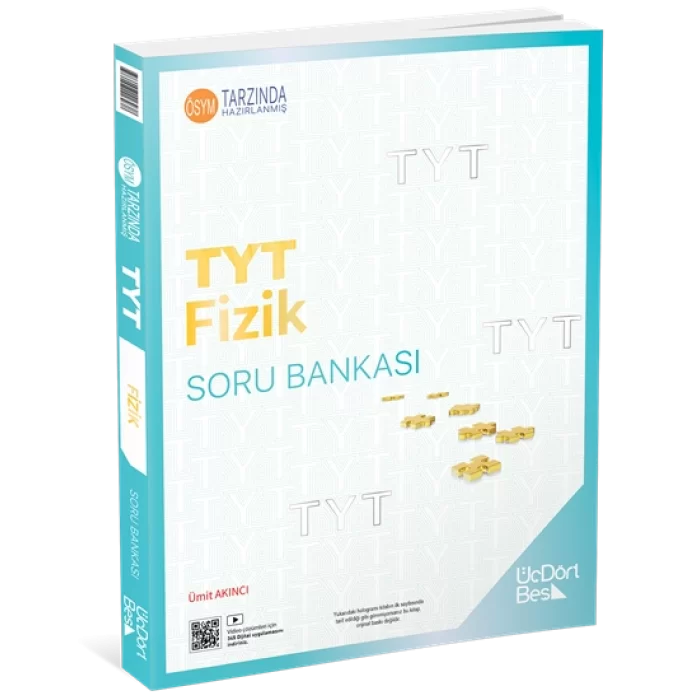 Üçdörtbeş Yayınları TYT Fizik Soru Bankası Yeni