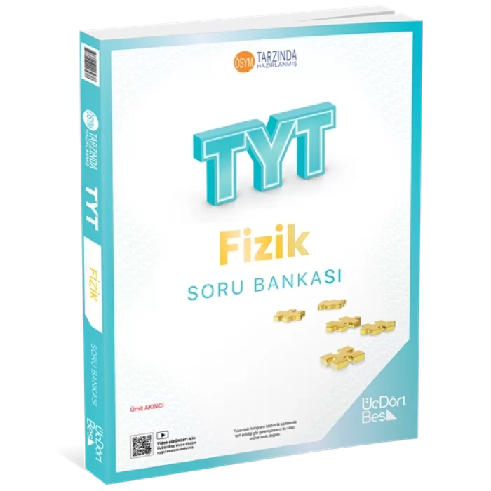 Üçdörtbeş Yayınları TYT Fizik Soru Bankası Yeni
