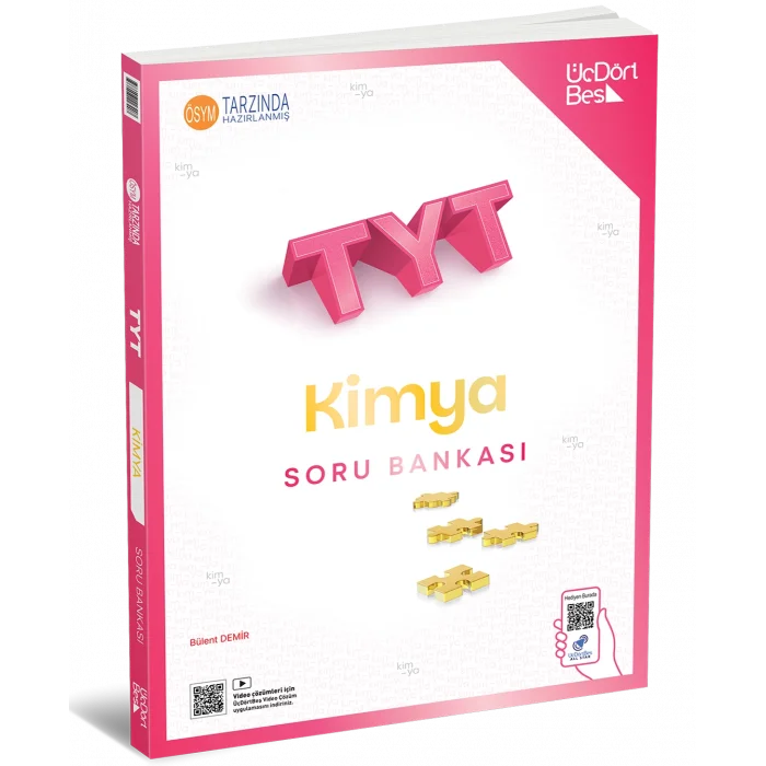 Üçdörtbeş Yayınları TYT Kimya Soru Bankası Yeni