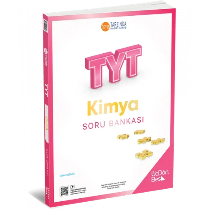 Üçdörtbeş Yayınları TYT Kimya Soru Bankası Yeni