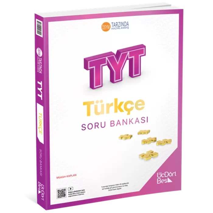 Üçdörtbeş Yayınları TYT Türkçe Soru Bankası Yeni