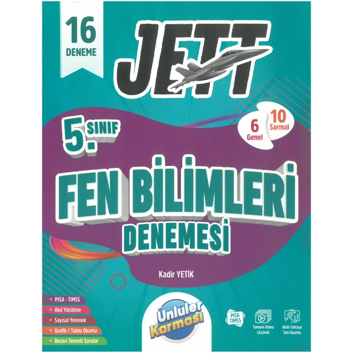 Ünlüler Karması 5. Sınıf Jett Fen Bilimleri 16 Deneme Seti