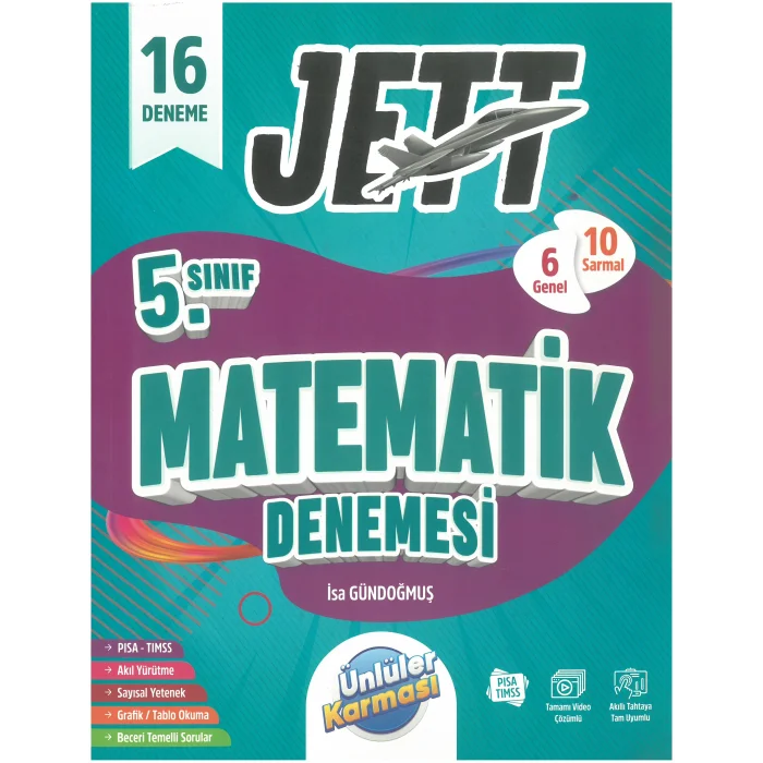 Ünlüler Karması 5. Sınıf Jett Matematik Fen Türkçe Sosyal16 Deneme Seti