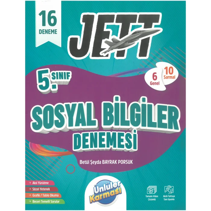 Ünlüler Karması 5. Sınıf Jett Sosyal Bilimler 16 Deneme Seti
