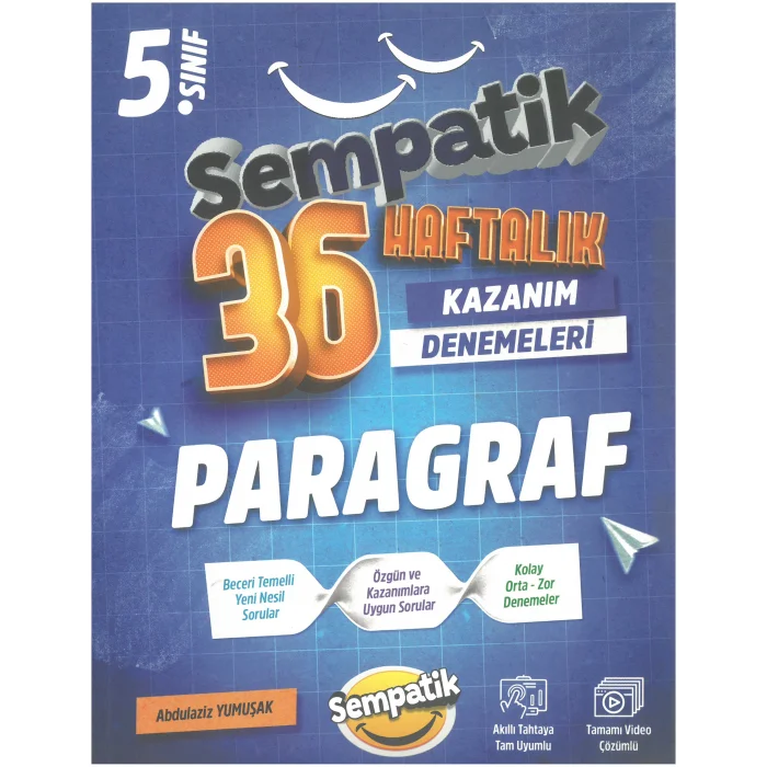 Ünlüler Karması 5. Sınıf Sempatik Serisi Paragraf 36 Haftalık Kazanım Denemeleri