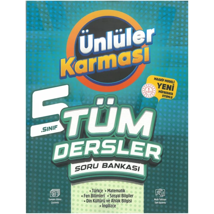 Ünlüler Karması 5. Sınıf Tüm Dersler Soru Bankası Yeni